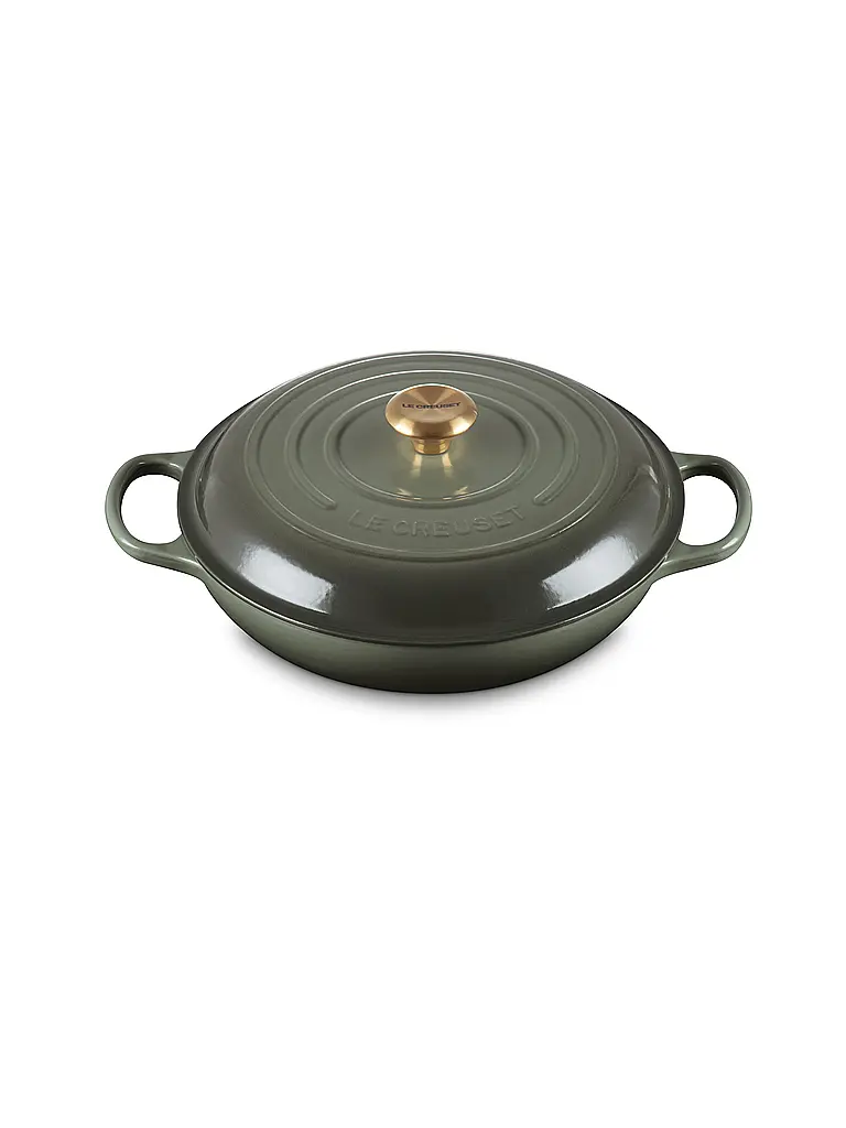 LE CREUSET | Gourmet Profitopf 30cm/3,5l SIGNATURE Timo | Verde scuro