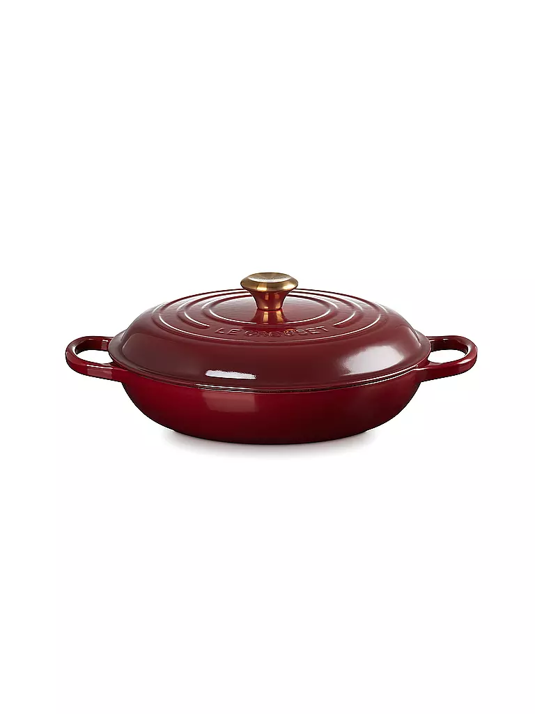 LE CREUSET | Gourmet Profitopf SIGNATURE 30cm/3,2l Granato | Rosso scuro
