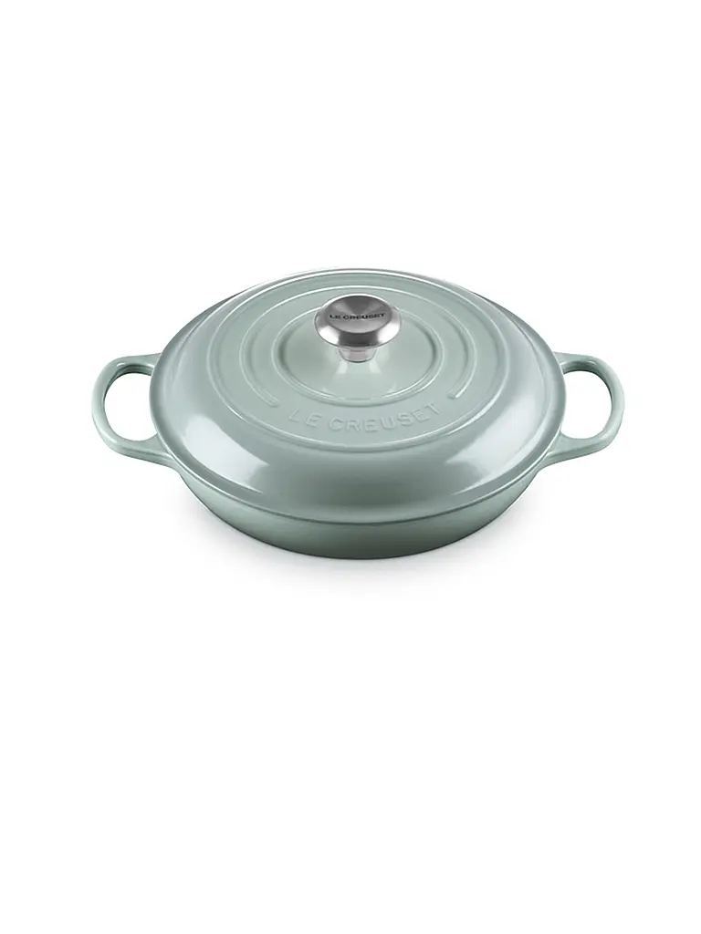 LE CREUSET | Gourmet-Profitopf SIGNATURE 26cm Sea Salt | Grigio chiaro