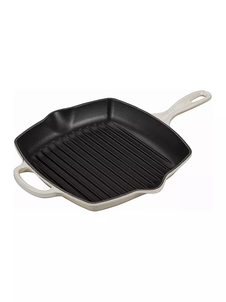 LE CREUSET | Grillpfanne quadratisch 26x26cm Signature Meringue | Crema