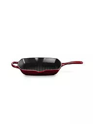 LE CREUSET | Grill quadrato SIGNATURE 26x26 cm | Rosso scuro