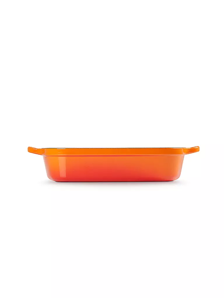 LE CREUSET | Gusseisen-Bratreine eckig 33cm/4,9l SIGNATURE Ofenrot | 