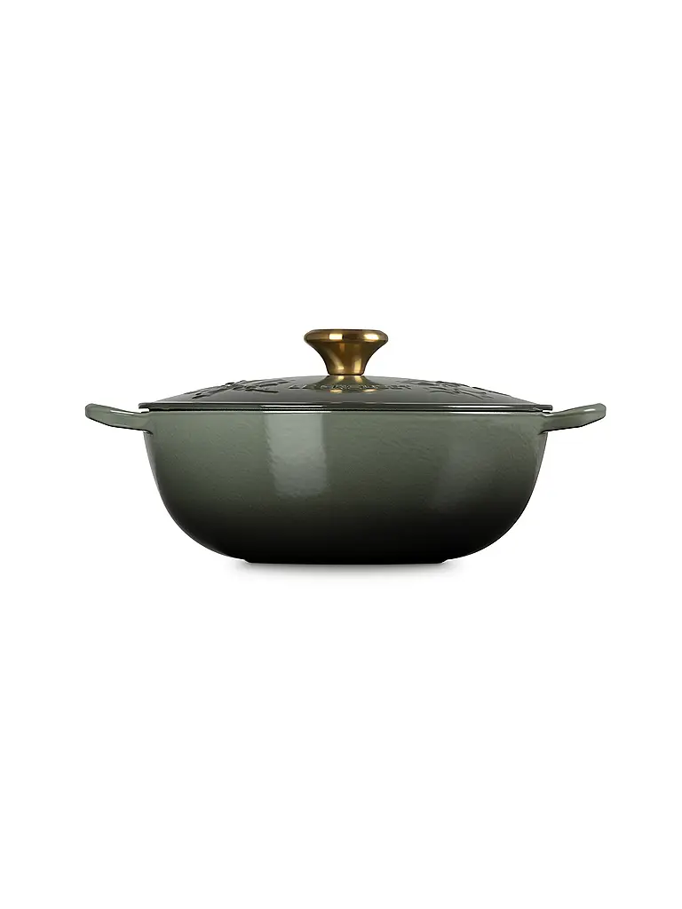 LE CREUSET | Kochtopf mit Deckel 26cm/4,1l  LA MARMITE HOLLY Thyme | Verde scuro