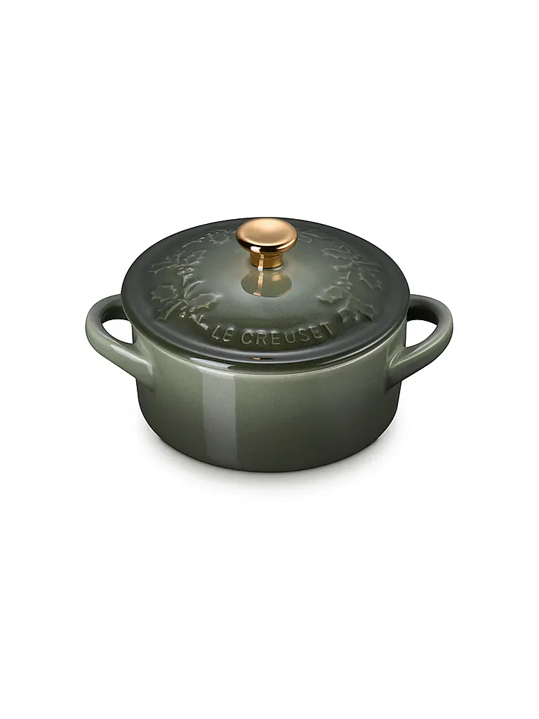 LE CREUSET | Mini cocotte con coperchio 10cm/0,25l HOLLY Thyme | Verde scuro