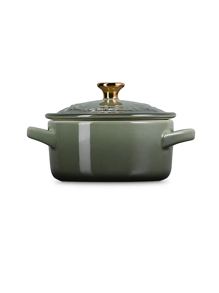 LE CREUSET | Mini Cocotte mit Deckel 10cm/0,25l HOLLY Thyme  | Verde scuro