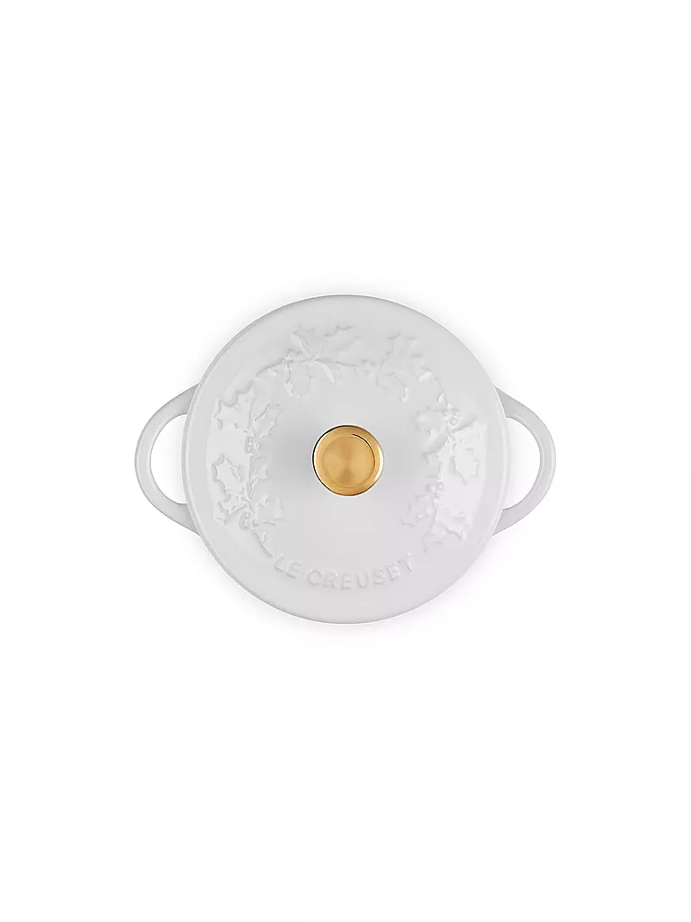 LE CREUSET | Mini Cocotte mit Deckel 10cm/0,25l HOLLY White | Bianco