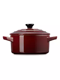 LE CREUSET | Mini-Cocotte "Poterie" 10 cm 0,2 L Meringa | Rosso scuro
