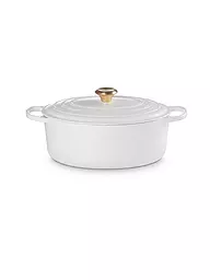 LE CREUSET | Ovaler Bräter aus Gusseisen Signature 31cm 6,3l White | Bianco