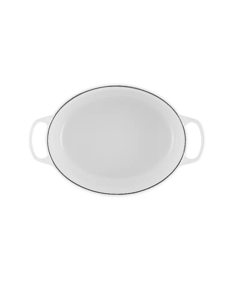 LE CREUSET | Ovaler Bräter aus Gusseisen Signature 31cm 6,3l White | Bianco