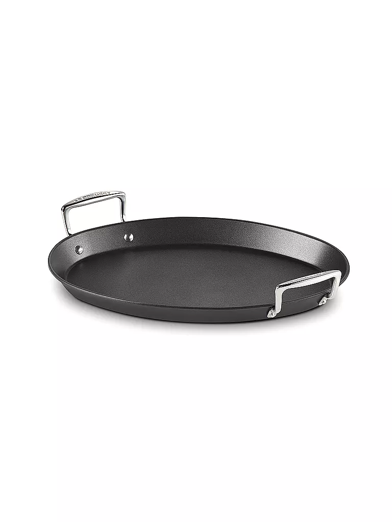 LE CREUSET | Padella ovale antiaderente in alluminio 40 cm/2 l Nera | Nero