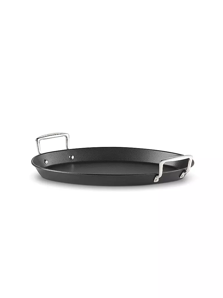 LE CREUSET | Padella ovale antiaderente in alluminio 40 cm/2 l Nera | Nero