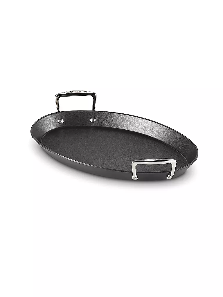 LE CREUSET | Padella ovale antiaderente in alluminio 40 cm/2 l Nera | 