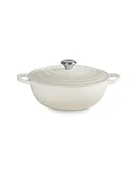 LE CREUSET | Pentola per famiglie 28 cm La Marmite SIGNATURE Sea Salt | Crema