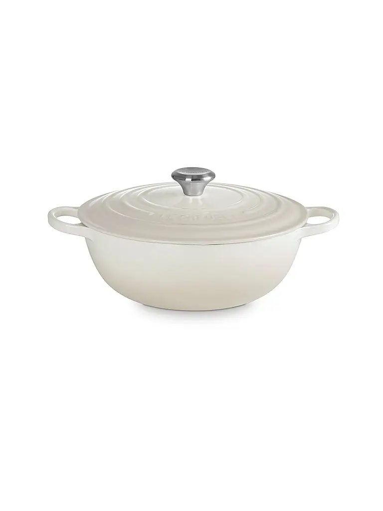 LE CREUSET | Pentola per famiglie 28 cm La Marmite SIGNATURE Meringue | Crema
