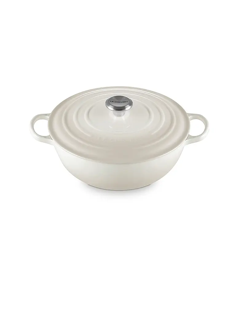 LE CREUSET | Pentola per famiglie 28 cm La Marmite SIGNATURE Meringue | Crema