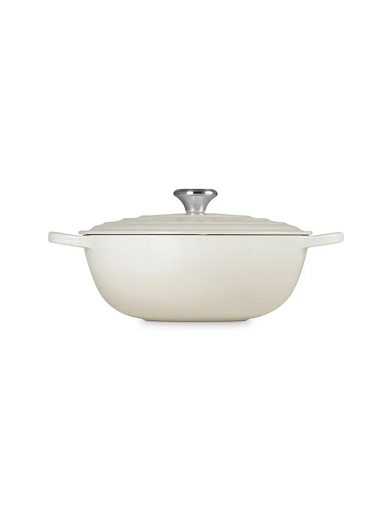 LE CREUSET | Pentola per famiglie 28 cm La Marmite SIGNATURE Meringue | Crema