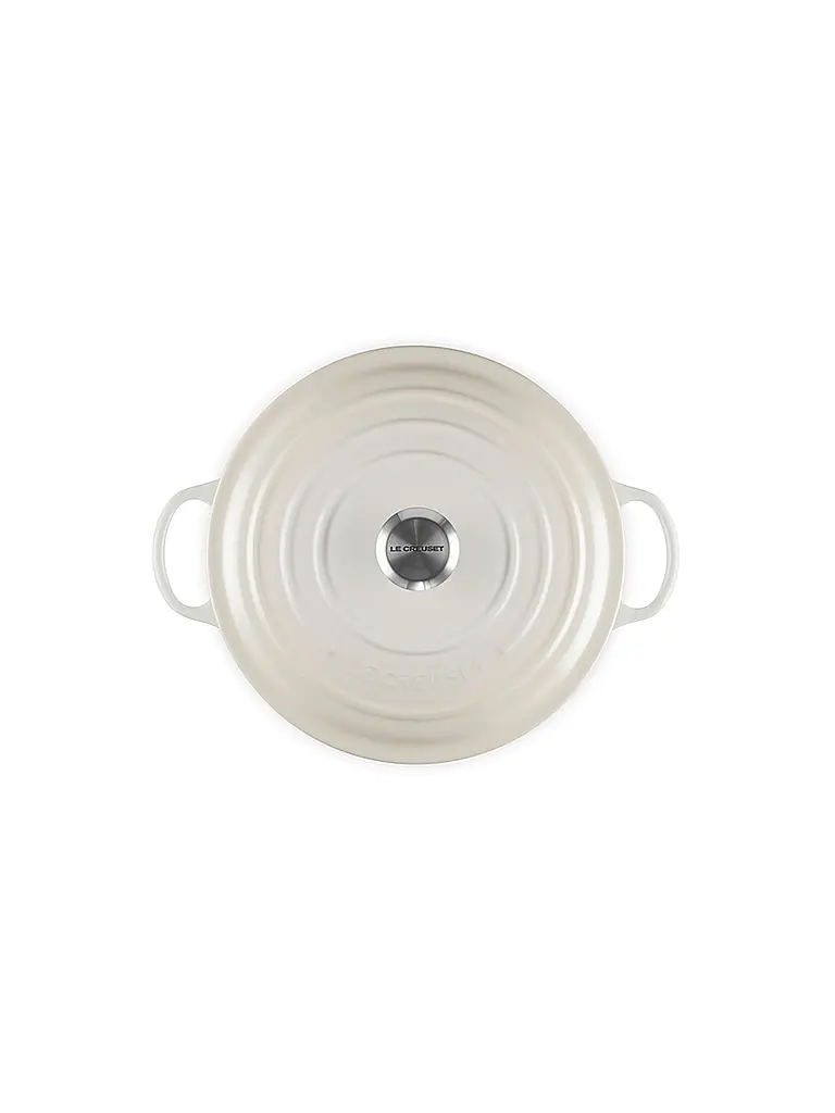 LE CREUSET | Pentola per famiglie 28 cm La Marmite SIGNATURE Meringue | Crema