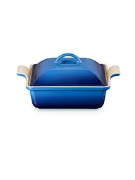 LE CREUSET | Pirofila quadrata con coperchio 23cm/2,4l TRADITION Sea Salt | Blu