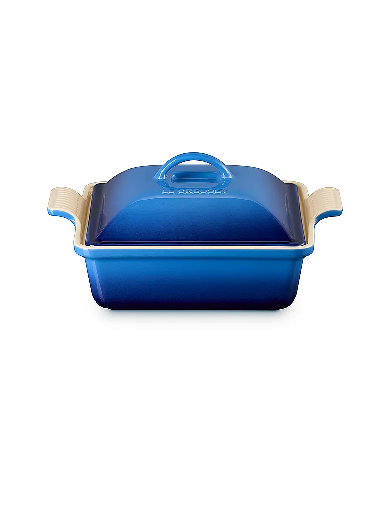 LE CREUSET | Pirofila quadrata con coperchio 23cm/2,4l TRADITION Azure | Blu