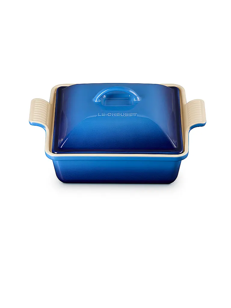 LE CREUSET | Pirofila quadrata con coperchio 23cm/2,4l TRADITION Azure | Blu