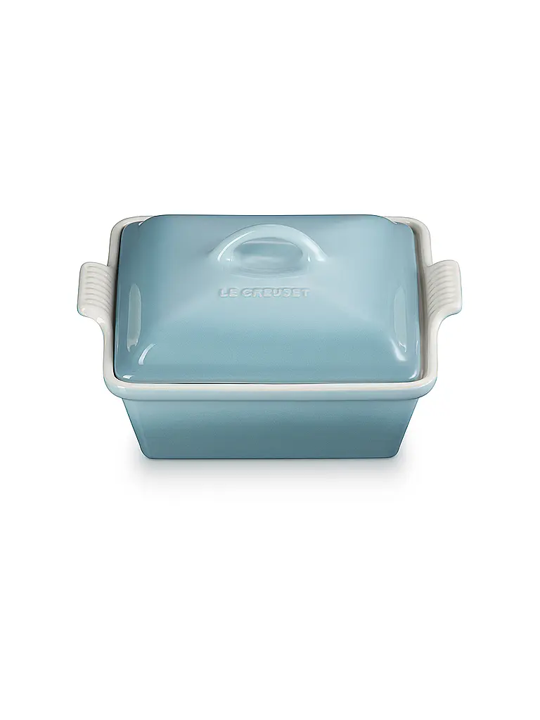 LE CREUSET | Pirofila quadrata con coperchio 23cm/2,4l TRADITION Sea Salt | Grigio chiaro