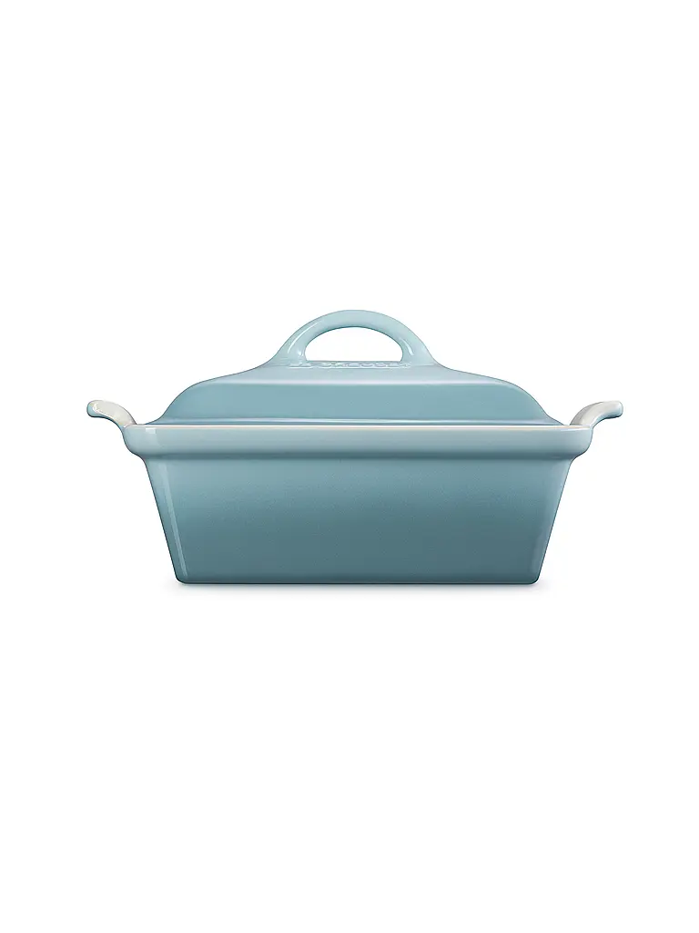 LE CREUSET | Pirofila quadrata con coperchio 23cm/2,4l TRADITION Sea Salt | Grigio chiaro