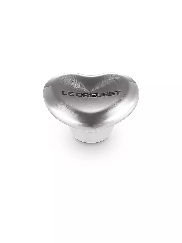 LE CREUSET | Pomello per coperchio a cuore 4,7 cm SIGNATURE | Argento