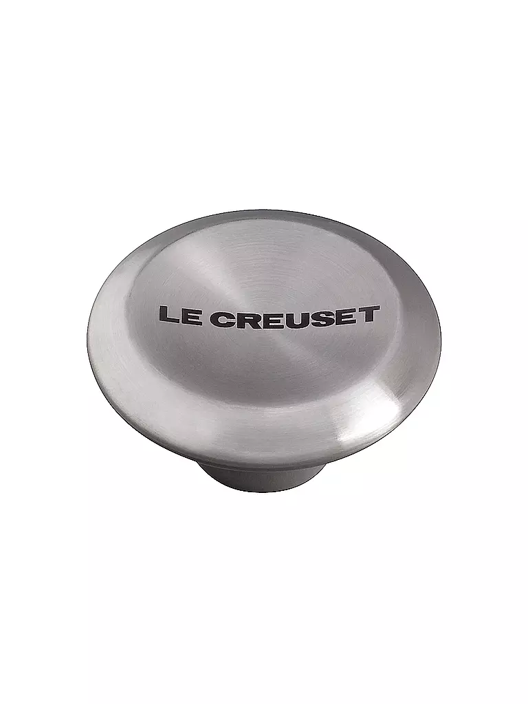 LE CREUSET | Pomello per coperchio SIGNATURE 5,7 cm in acciaio inox | Argento