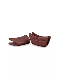LE CREUSET | Protezione per manico in silicone, set da 2, Nectar | Rosso scuro
