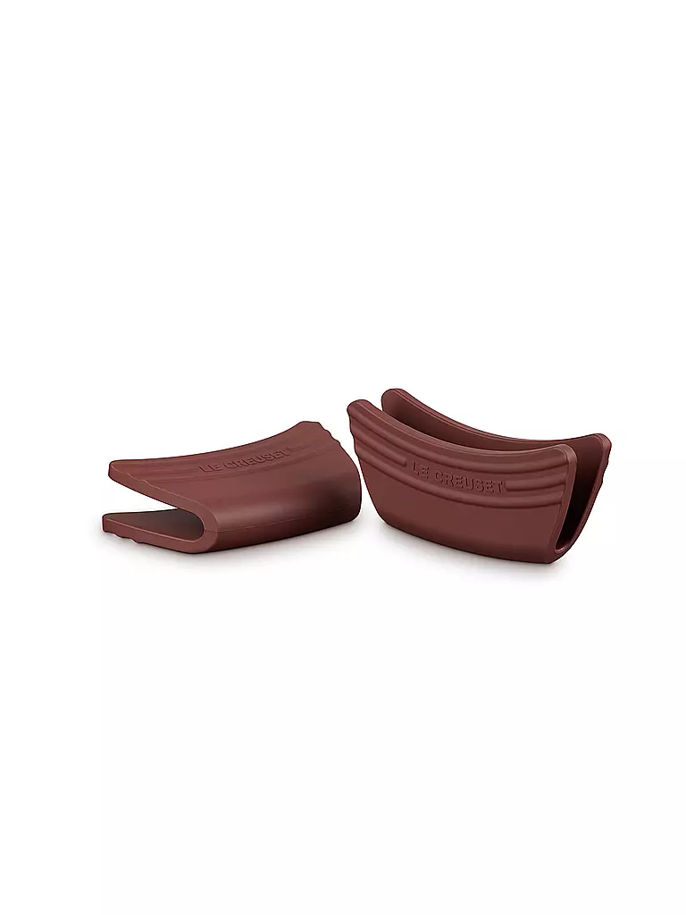 LE CREUSET | Set di 2 protezioni per manici in silicone Granato | Rosso scuro