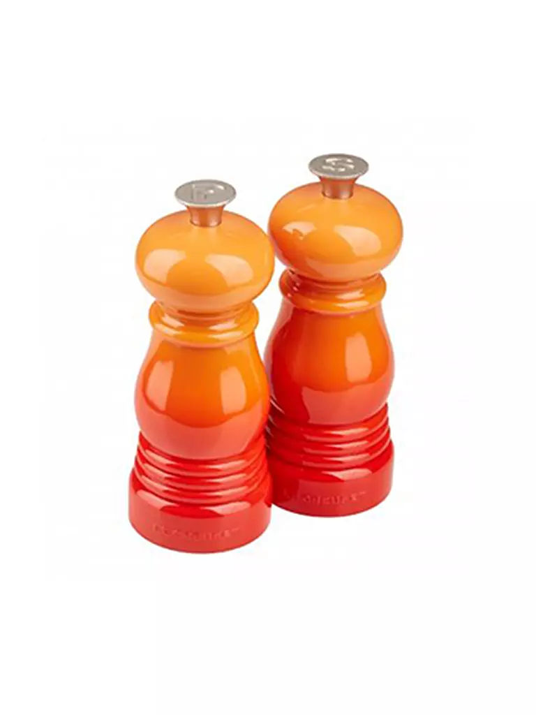 LE CREUSET | Set di macinini piccoli da 2 (Rosso Forno) | Arancione
