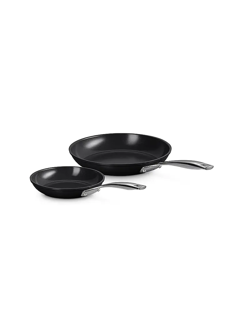 LE CREUSET | Set di padelle 20+26 cm antiaderenti | Nero