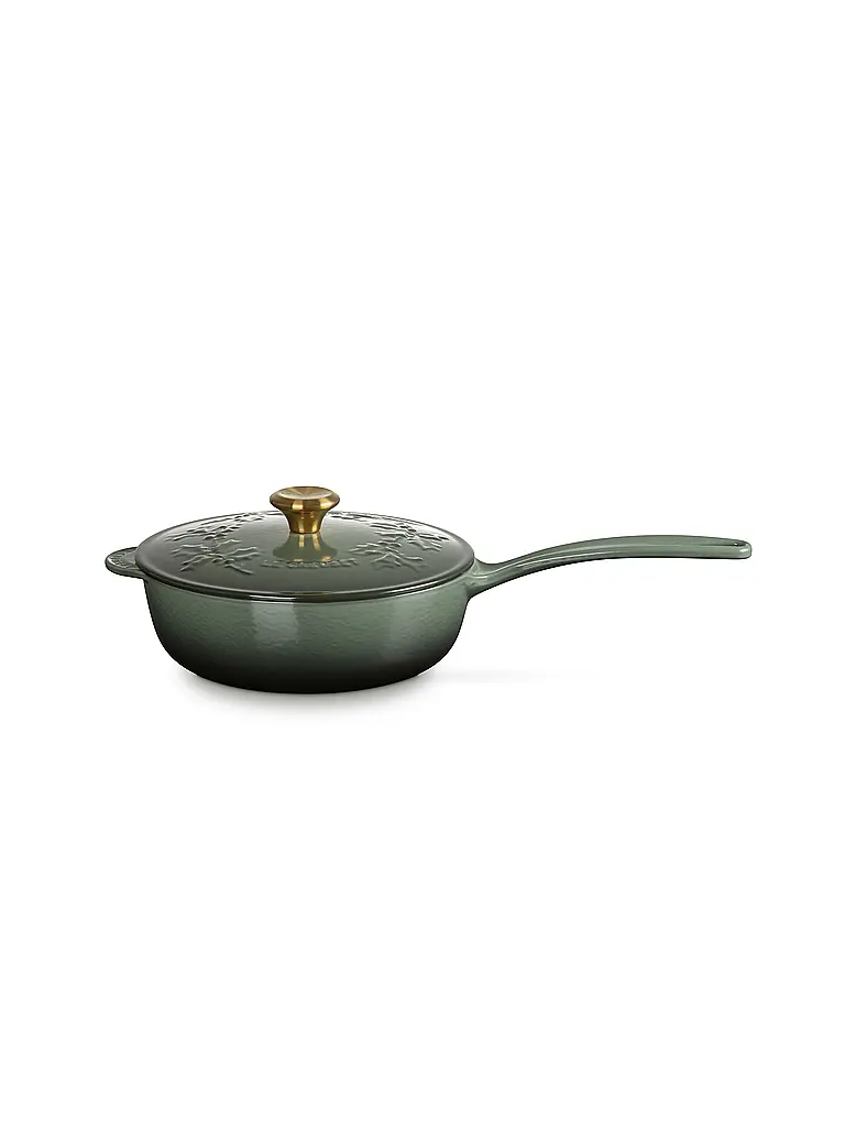 LE CREUSET | Stielkasserolle mit Deckel 21cm HOLLY Thyme | Verde scuro