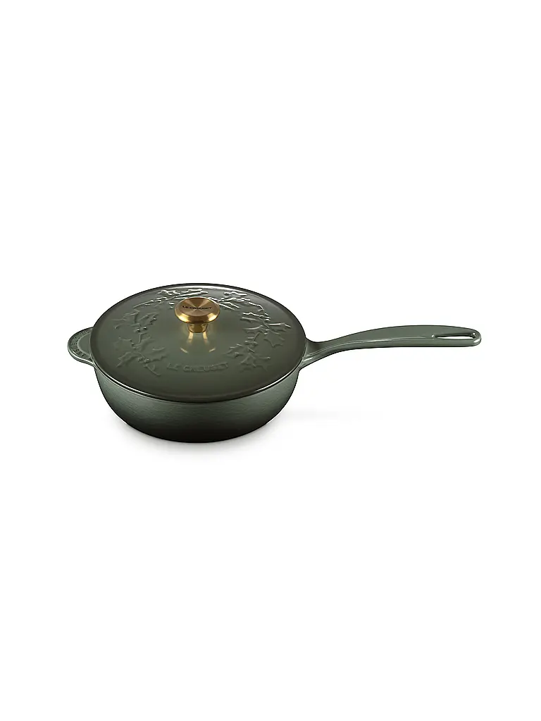 LE CREUSET | Stielkasserolle mit Deckel 21cm HOLLY Thyme | Verde scuro