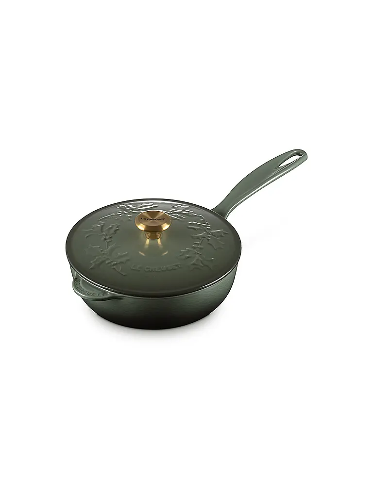 LE CREUSET | Stielkasserolle mit Deckel 21cm HOLLY Thyme | Verde scuro