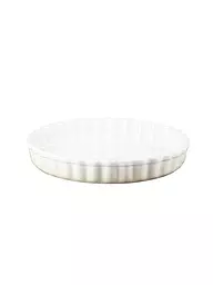 LE CREUSET | Tarteform "Poterie" 28cm/2,1l (Rosso Forno) | Crema
