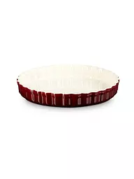 LE CREUSET | Tarteform "Poterie" 28cm/2,1l (Rosso Forno) | Rosso scuro