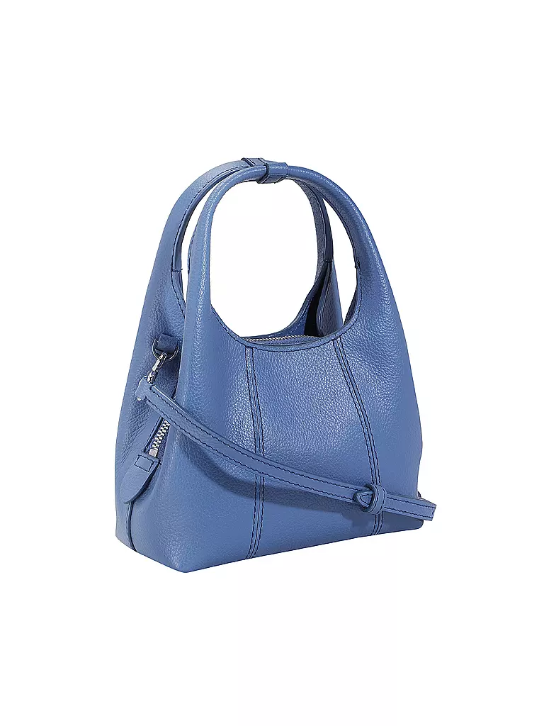 LE TANNEUR | Ledertasche - Hobo Bag JULIETTE Mini | Blu chiaro