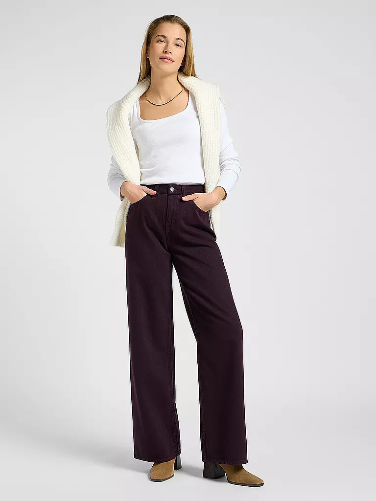 LEE | Jeans Wide Leg STELLA | Rosso scuro