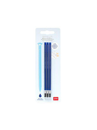 LEGAMI | Ricarica per penna gel cancellabile, confezione da 3. Blu