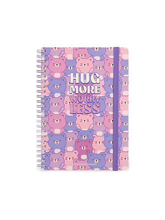 LEGAMI | Quaderno a spirale a righe - Formato A5 - Grande TEDDY BEAR