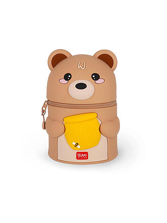 LEGAMI | Portapenne da tavolo TEDDY BEAR - Super Kawaii Marrone
