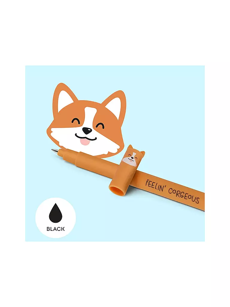 LEGAMI | Penna gel cancellabile CORGI | Senza colore