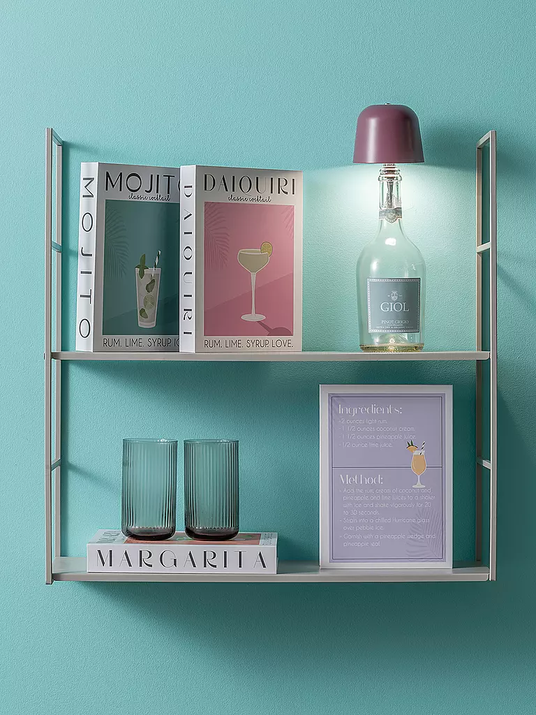 LEITMOTIV | Lampada da bottiglia a LED CONE HAT Dark Mauve | Bacca