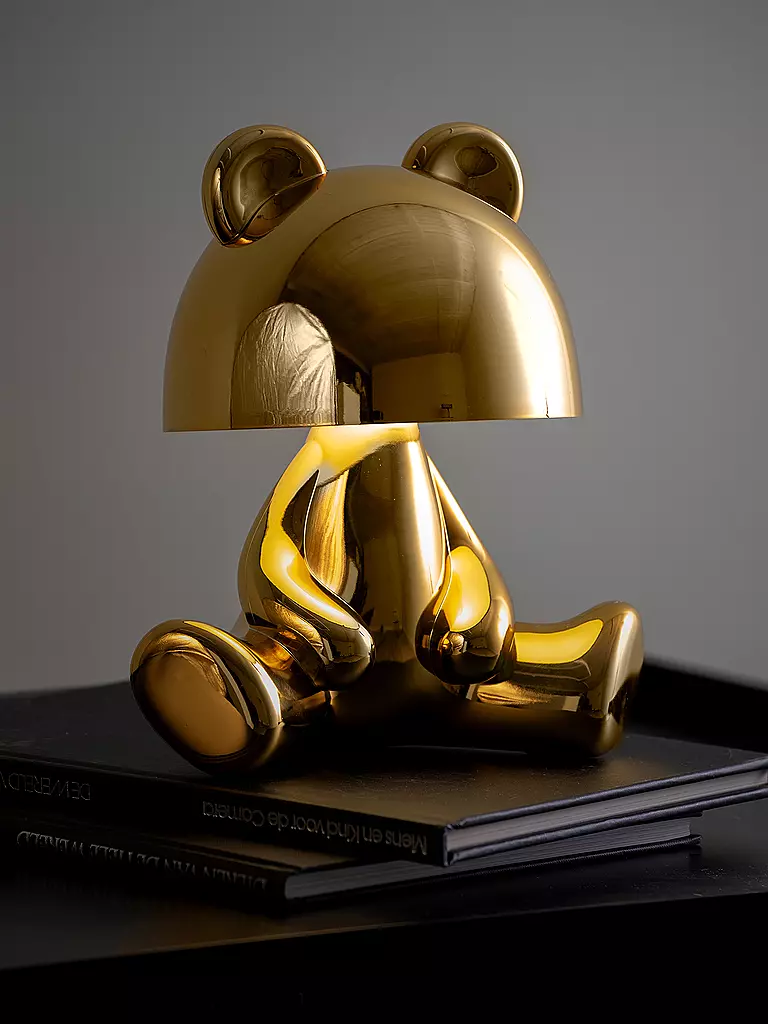 LEITMOTIV | Lampada da tavolo LED BEAR Bluetooth placcata in oro | Oro