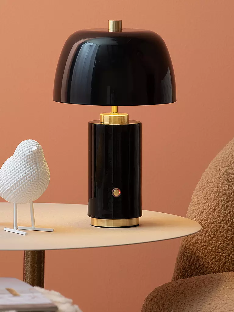 LEITMOTIV | Lampada da tavolo LED FREYA Iron Black | Nero