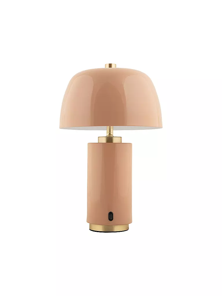 LEITMOTIV | Lampada da tavolo LED FREYA Iron Soft Brown | Marrone chiaro