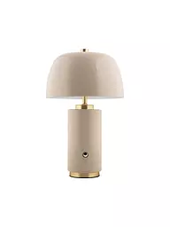 LEITMOTIV | Lampada da tavolo LED FREYA Iron Soft Brown | Grigio chiaro