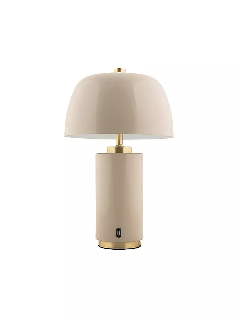 LEITMOTIV | Lampada da tavolo LED FREYA Iron Warm Grey | Grigio chiaro