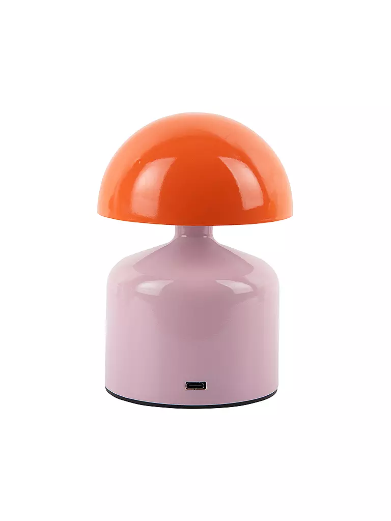 LEITMOTIV | Lampada da tavolo LED FUNKY IMPETU Soft Pink/Bright Orange | Rosa